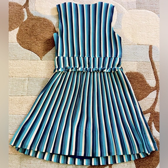 Ramy Brook Mackenzie Mackenzie Printed Mini Dress in Navy/Teal Combo - Picture 6 of 9